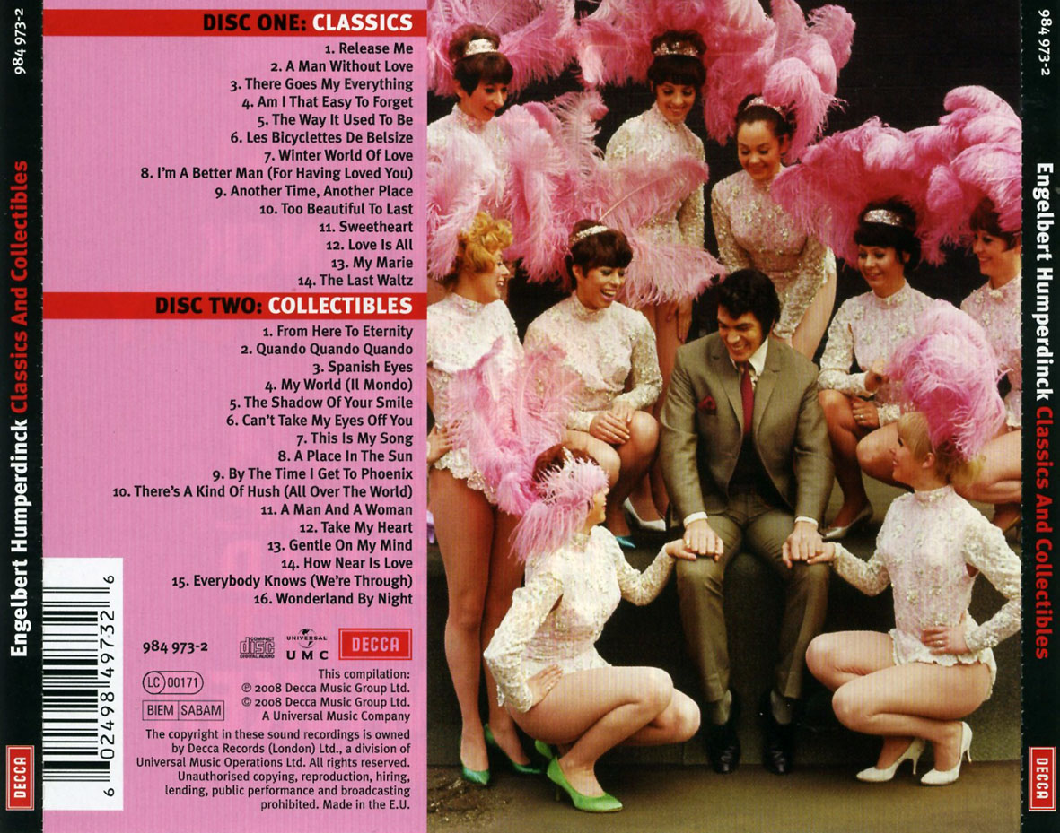 Engelbert Humperdinck  Classics And Collectibles : Back